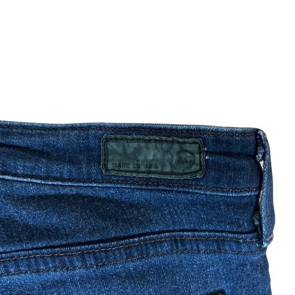 Adriano Goldschmied The Prima Mid Rise Cigarette Dark Wash Jeans made in USA - Picture 10 of 12